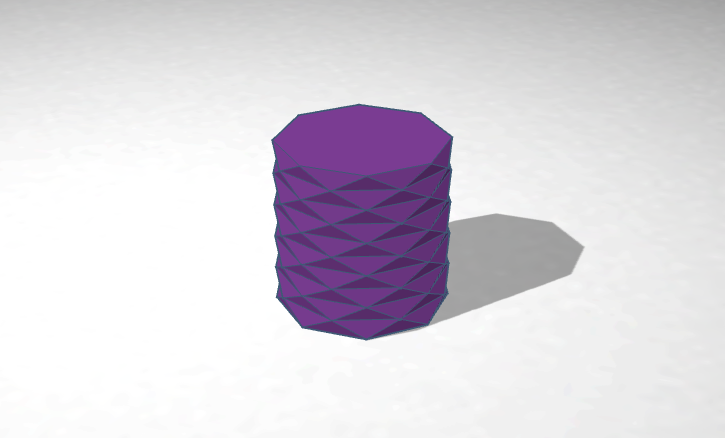 Codeblock design Origami Vase Mode - Tinkercad