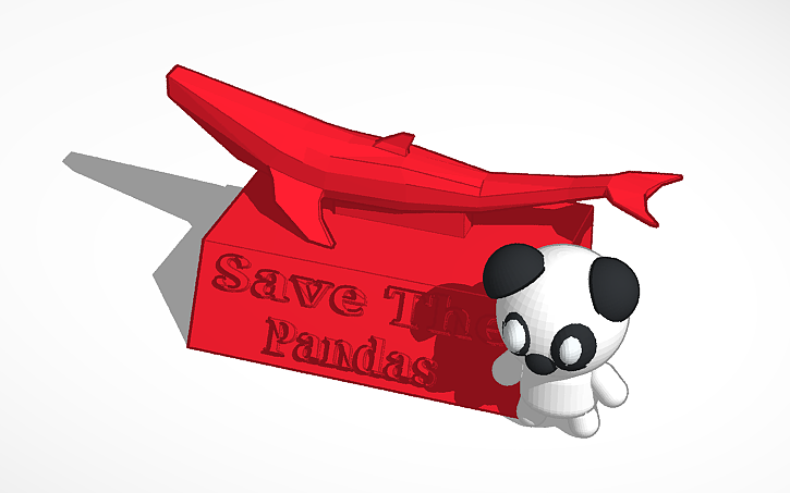 3D design Copy of Copy of SAVE THE PANDAS - Tinkercad