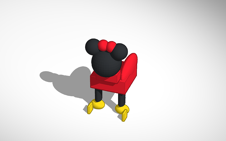3D design Faceless Minnie Mouse! | Tinkercad
