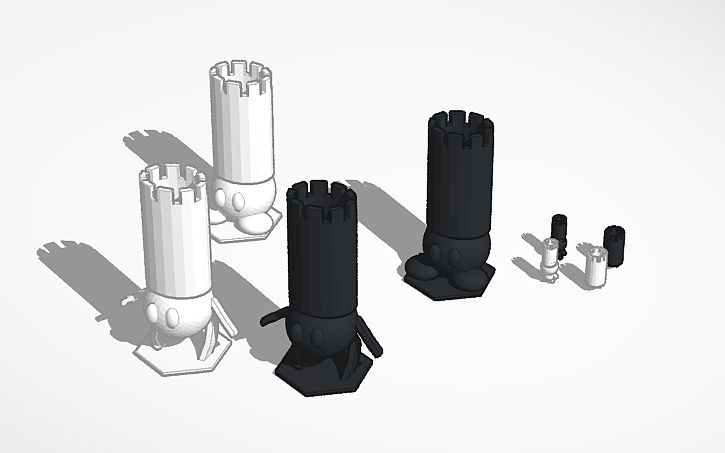 Detailed Rook Designs 3D design rook designs - Tinkercad