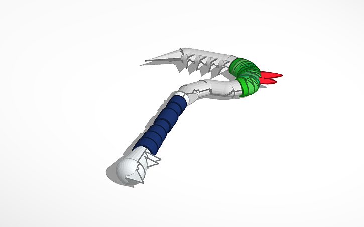 3d Design Scythe Of Blossoms Tinkercad