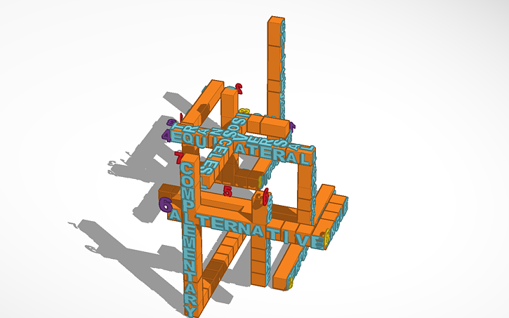 3D design 3D Angle Crossword: Answers Tinkercad 3D design 3D Angle Crossword: Answers Tinkercad