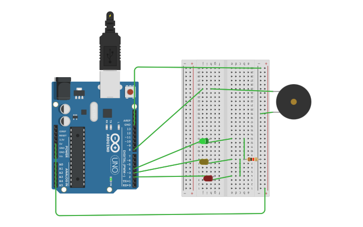 Circuit design arduino 1 - Tinkercad