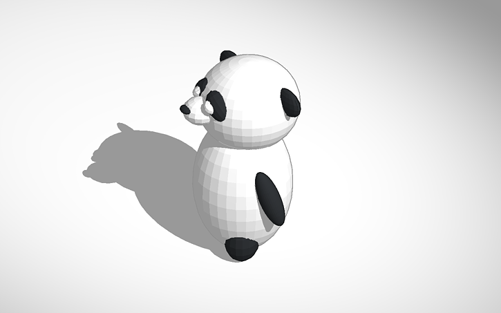 3D design panda | Tinkercad