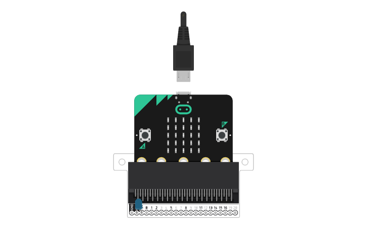 Using Micro Bit With External Components Tinkercad Tutorial Circuit design drawing micro:bit V2 - Tinkercad