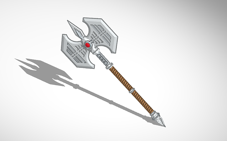 3D design Fantasy Battle Axe - Call of Destiny - Tinkercad