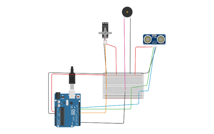 Circuit design Sensori_Attuatori - Tinkercad