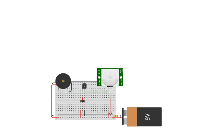 Circuit design Move-Sensor - Tinkercad