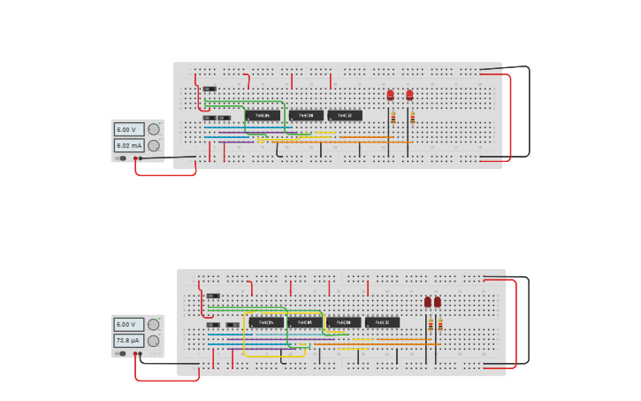 Circuit design Full Circuits Revised - Tinkercad