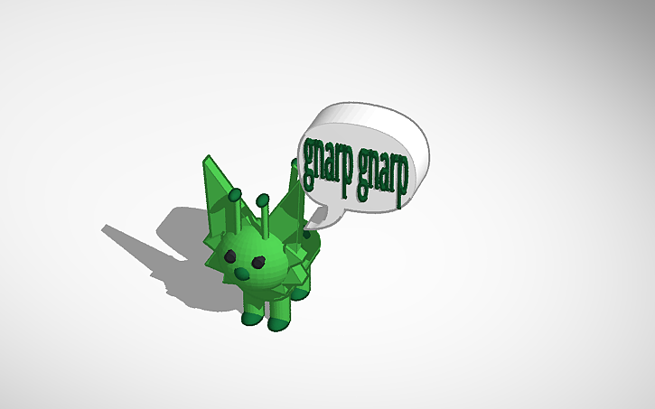 3D design gnarpy cat - Tinkercad