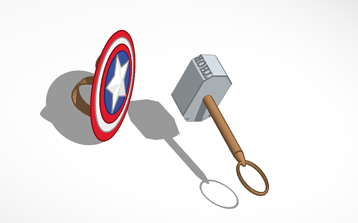3D design MARVEL HERO'S EQUIPMENTS - Tinkercad