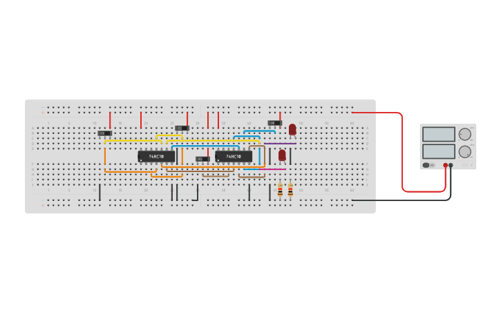 Circuit Design T FLIP FLOP Tinkercad Circuit Design T FLIP FLOP Tinkercad