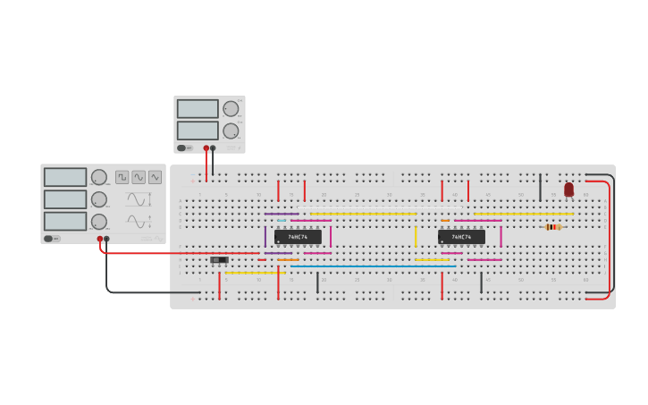 Circuit design Siso - Tinkercad
