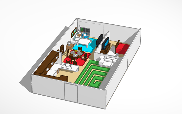 3D design departamento 😎 - Tinkercad