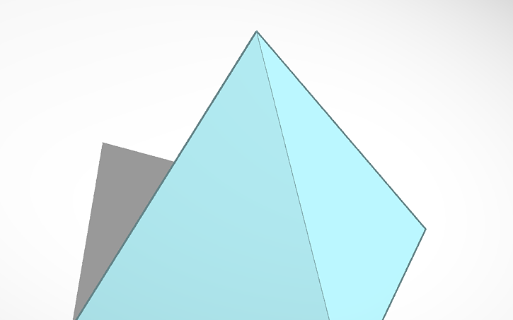 3D design triangle - Tinkercad