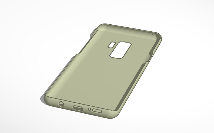 3D design Samsung galaxy s9+ phone case - Tinkercad