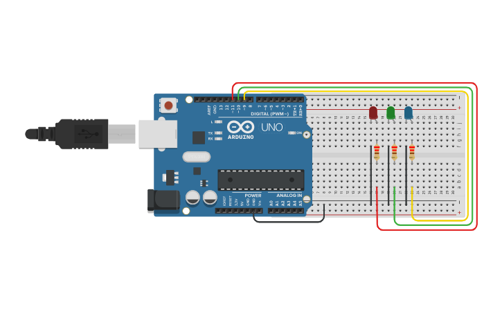 Circuit design MOOD LAMP2 RGB - Tinkercad