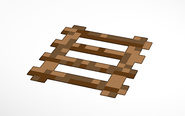 3D design Minecraft Ladder | Tinkercad