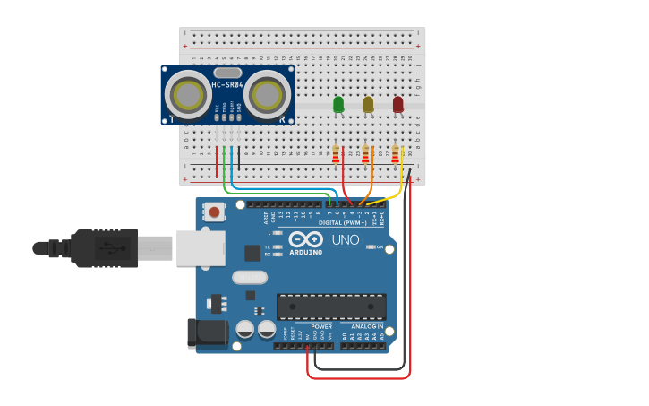 Circuit design emisor y receptor - Tinkercad