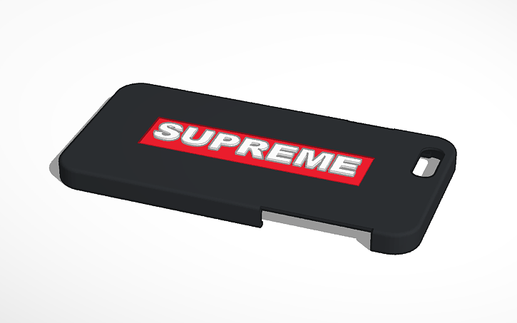 Supreme Iphone 7 Case Tinkercad