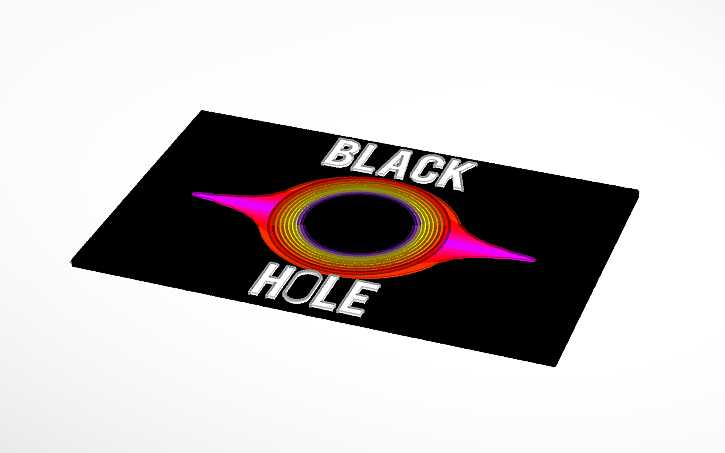 3D design Black Hole - Tinkercad