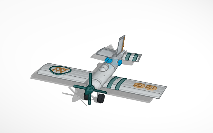 3D design First rc airplane - Tinkercad