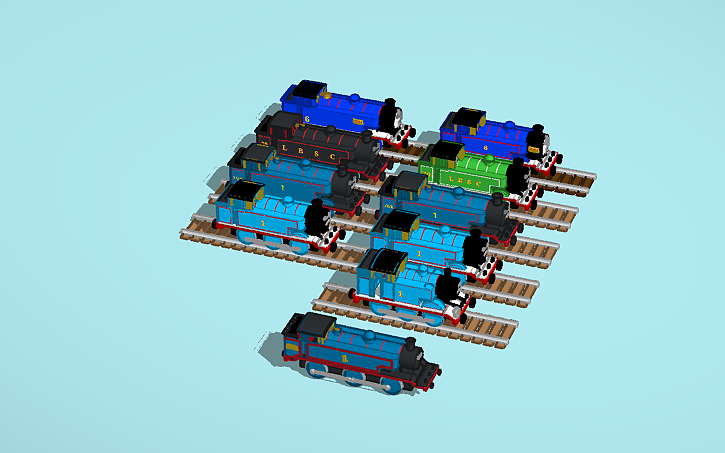 3D design Thomas The Tank Engine (LBSC Class E2 Mk2) - Tinkercad