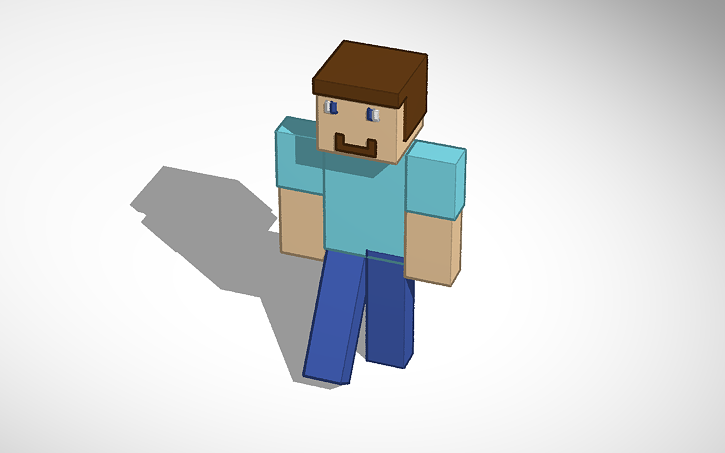 3D design Steve From Minecraft | Tinkercad