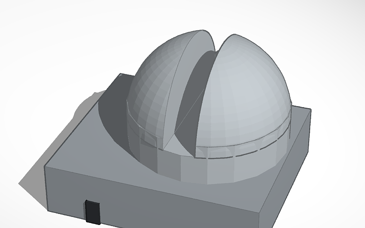 3D design Observatory - Tinkercad