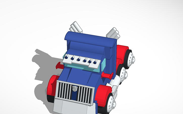 3D design Optimus prime truck formation transfomers 4 without flames ...