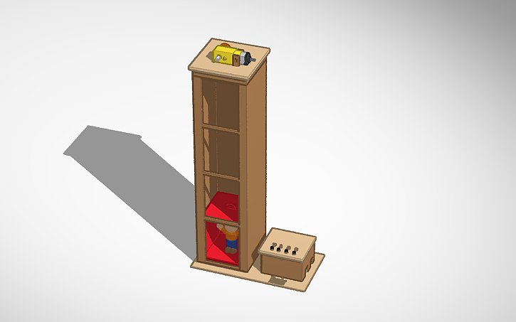 3D design Elevador MDF arduino - Tinkercad