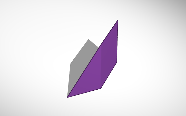 3D design 3_purple mirrored parallelogram_tangram - Tinkercad