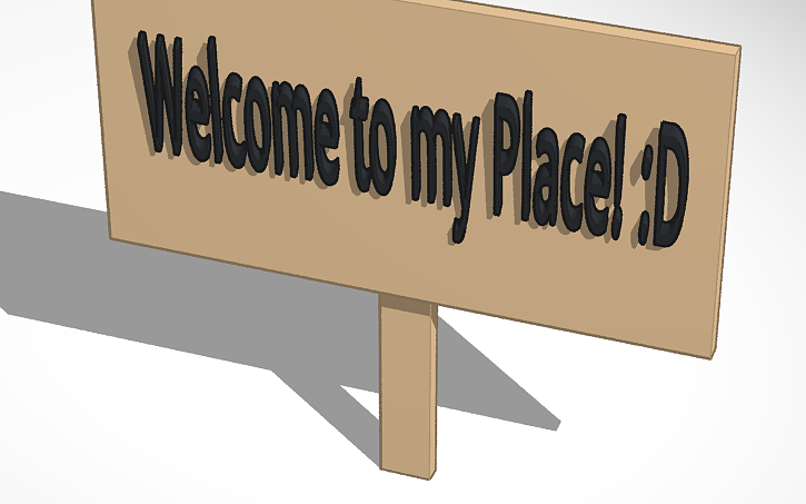 Roblox Sign Tinkercad - welcome to roblox sign