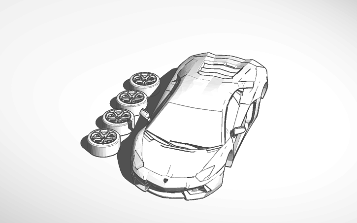 lamborghini aventador | Tinkercad