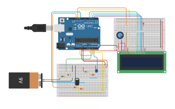 Circuit design multimetro v1.0 - Tinkercad