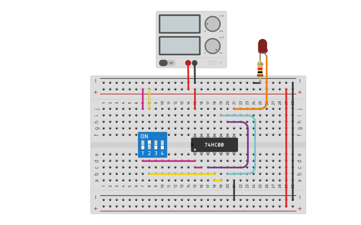 Circuit design OR GATE USING NAND GATE - Tinkercad