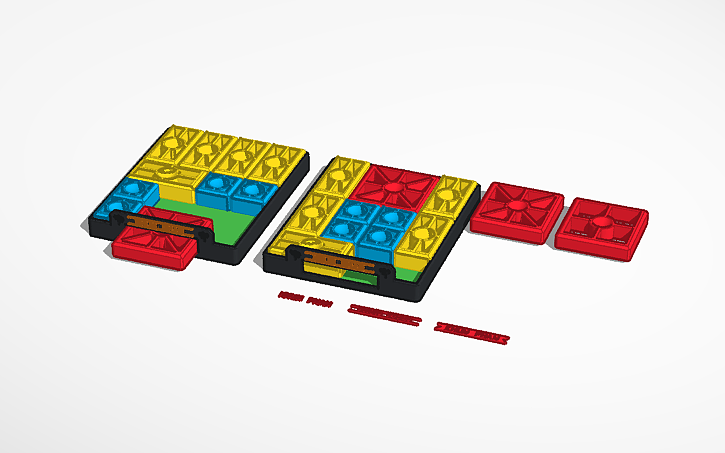 3D design Khun Phan - Slide Puzzle - Tinkercad