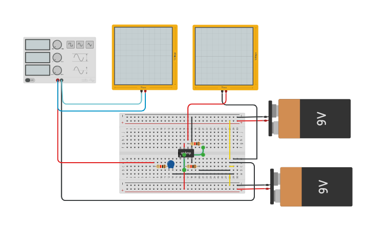 Circuit design First order low pass filter - Tinkercad