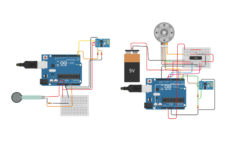 Circuit design DC MOTOR WITH ENCODER - Tinkercad