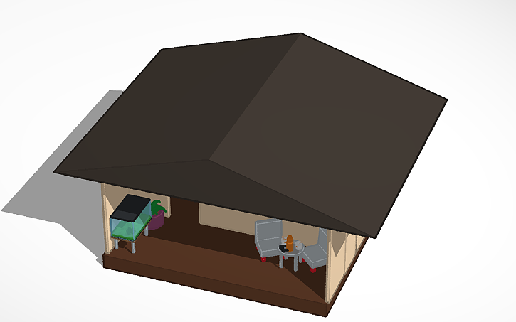 3D design Типо дом ок да? ¯\_( ° ͜ʖ °)_/¯ - Tinkercad