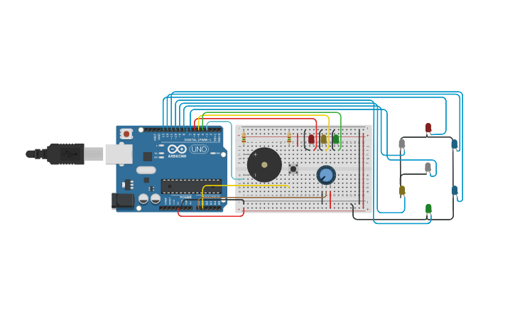 Circuit design Sensor de Sonido KY-038 Proyecto Grado 7° | Tinkercad