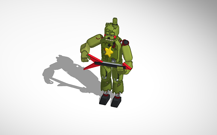 3D design rockstar springtrap - Tinkercad