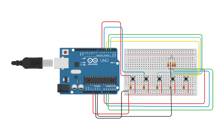Circuit design ACTIVITY 4: CONTROL RGB LED COLORS WITH PUSH BUTTONS ...