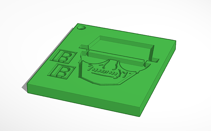 3D design breaking bad key chain - Tinkercad