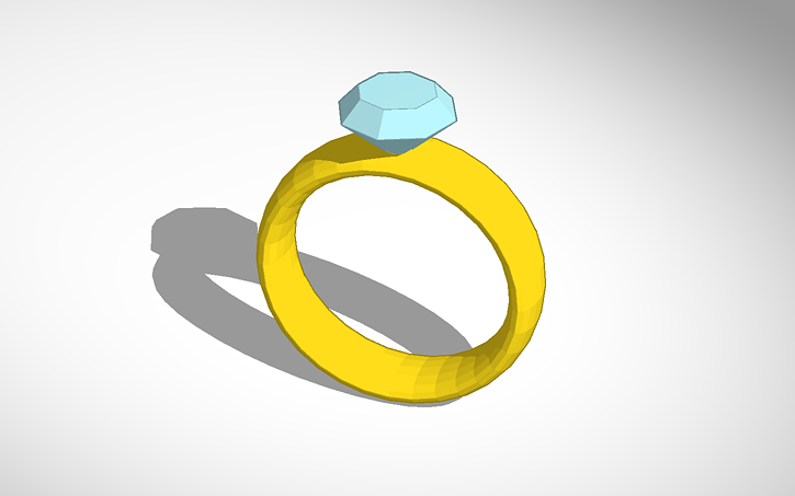 3D design Diamond Ring | Tinkercad