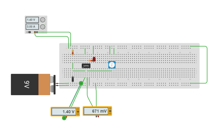 Circuit design COMPARATOR - Tinkercad