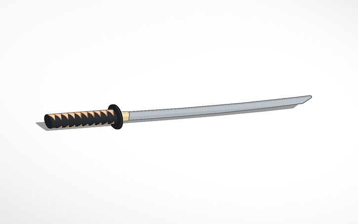 3D design Katana - Tinkercad