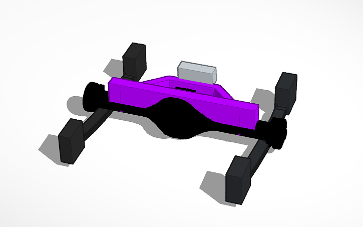 3D design full weld derby rear axle w/ pinion brake - Tinkercad