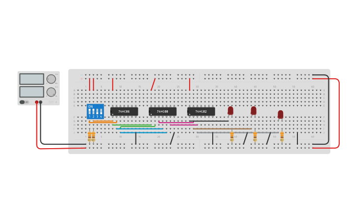 Circuit design Comparador - Tinkercad