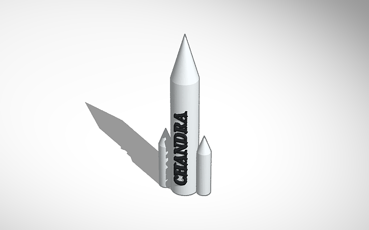 3D design Lunar Rocket - Chandra - Tinkercad